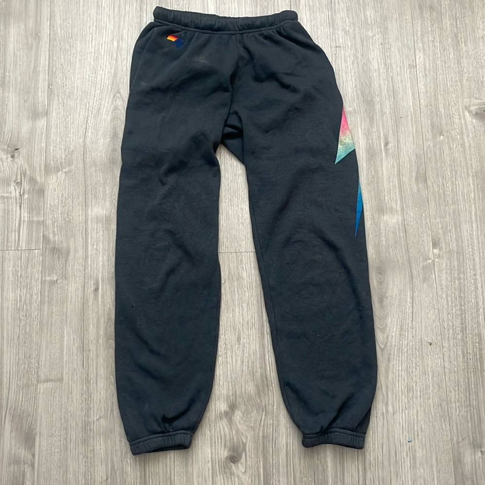 Aviator Nation Lighting Bolt Sweatpants Size Small